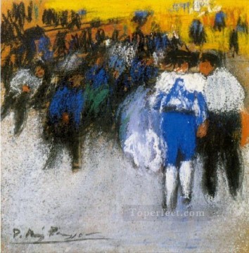  corriendo Arte - Encierro de toros 2 1901 Pablo Picasso